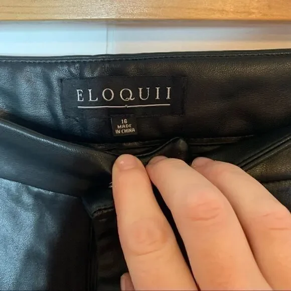 Black Faux Leather Pants  - Picture 4 of 7